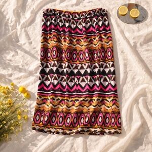 VAMP 2 2X Vibrant Patterned Maxi Skirt